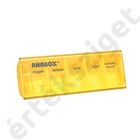 Napi gyógyszeradagoló, 5 rekesz naponta (Anabox), sárga
