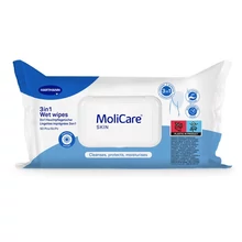 Fekvőbeteg nedves mosdató-, törlőkendő 3in1, Molicare 20x30cm, 50db