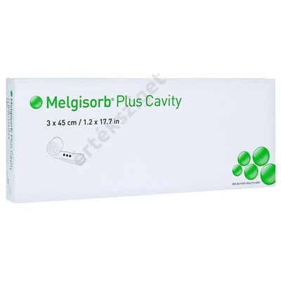 Melgisorb Plus Cavity alginát kötszer üreges sebekre, 3x45cm