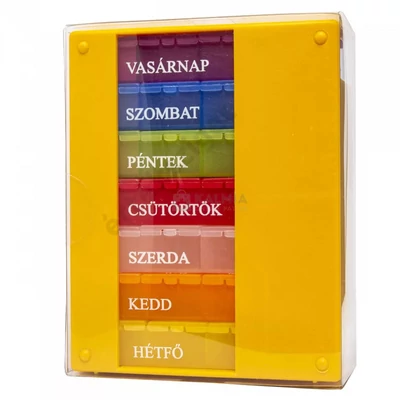 Gyógyszeradagoló magyar felirattal (torony), 7 napos, 4 napszakos, Elena
