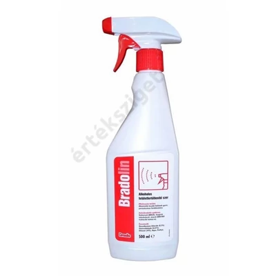 Alkoholos felületfertőtlenítő spray, 500ml, Bradolin