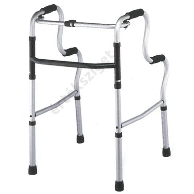 Felállást segítő járókeret 4 markolattal, lépcsőzetes, összecsukható, Rehab