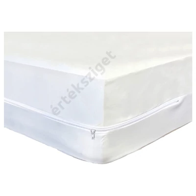 Vízhatlan matracvédő PVC huzat cipzárral, SS, 80x200x10cm