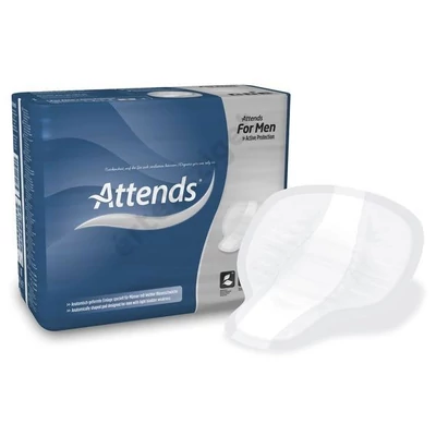 Inkontinencia betét férfiaknak (hímvessző pelenka), 55ml, 25db, Attends for Men 1